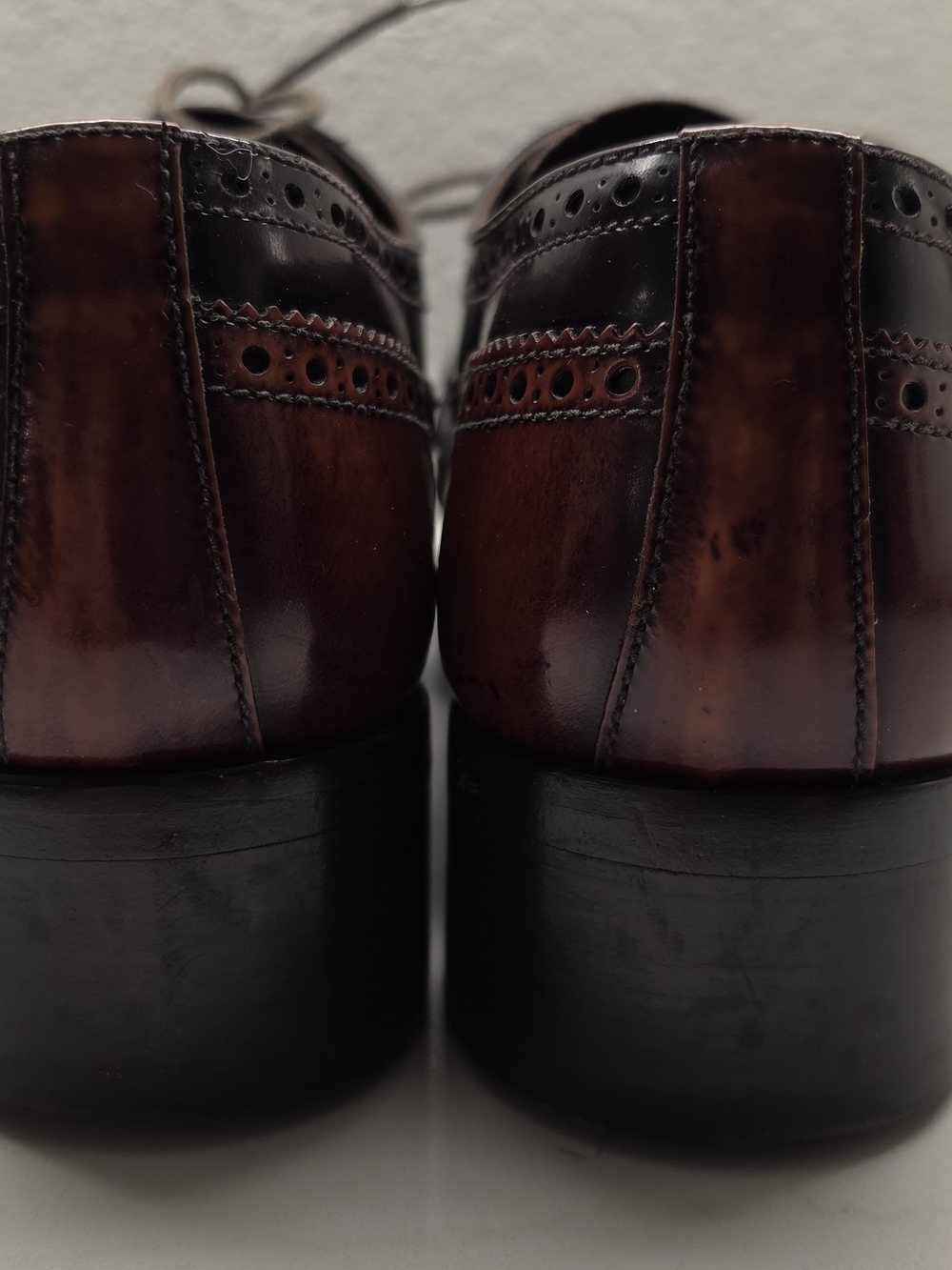 Prada Men's Leather Wingtip Brogue Oxfords - Picture 5 of 8